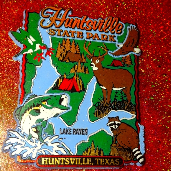 Vintage Huntsville State Park refrigerator magnet~excellent condition - Picture 2 of 2